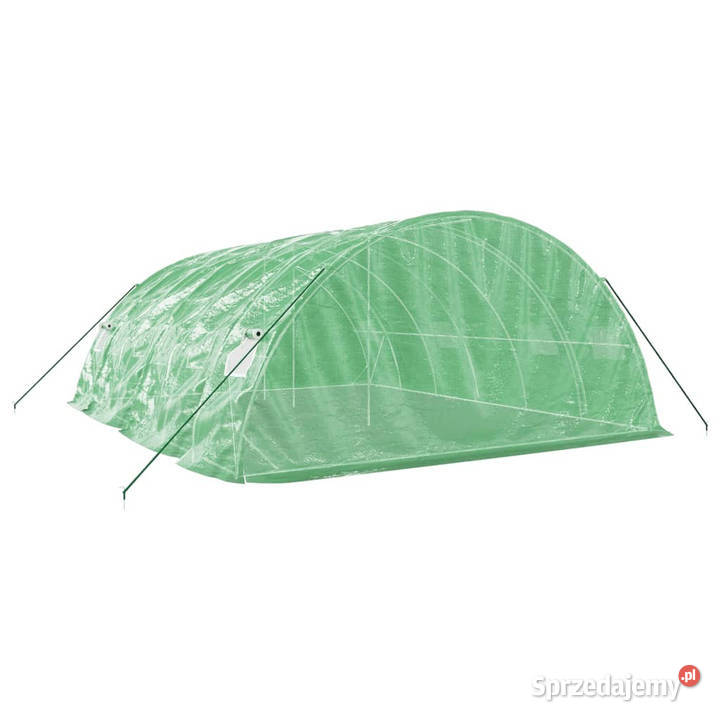 Szklarnia ze stalową ramą zielona 30 m 6x5x23 m