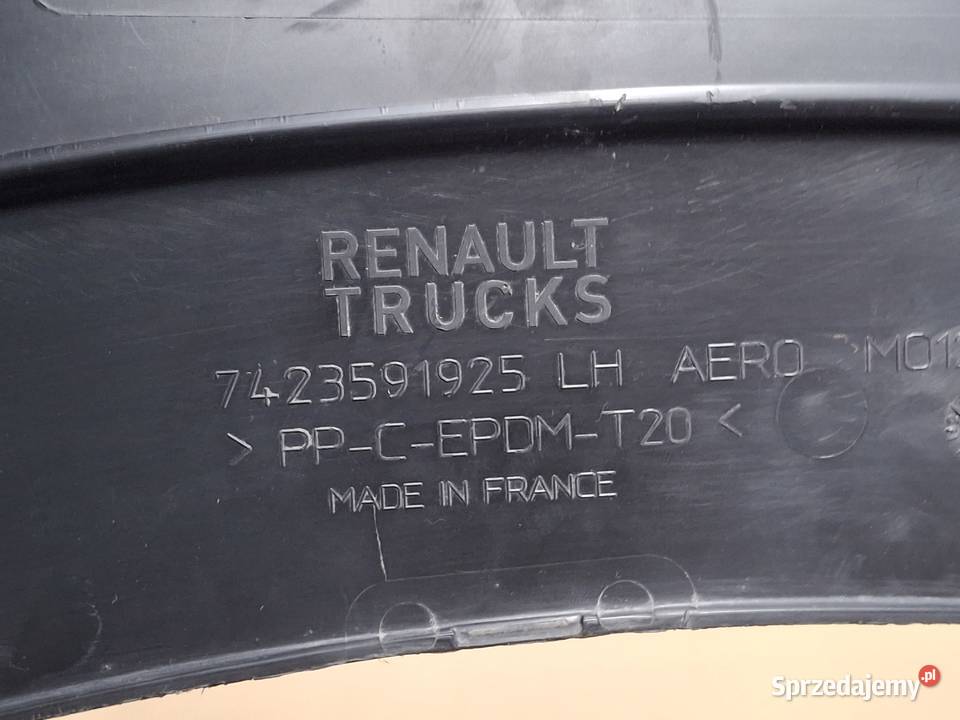 RENAULT GAMA T EVO RANGE LISTWA BŁOTNIKA Bieleń