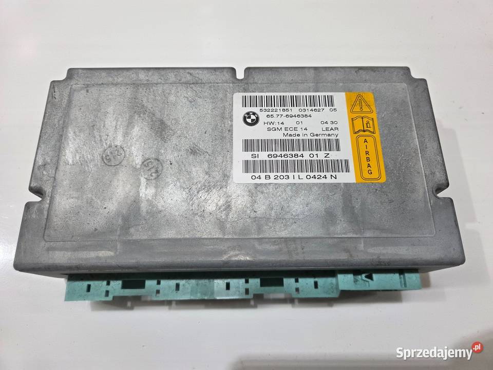 MODUŁ STEROWNIK AIR BAG SGM BMW E60 E61 6946384 Strzyżewice