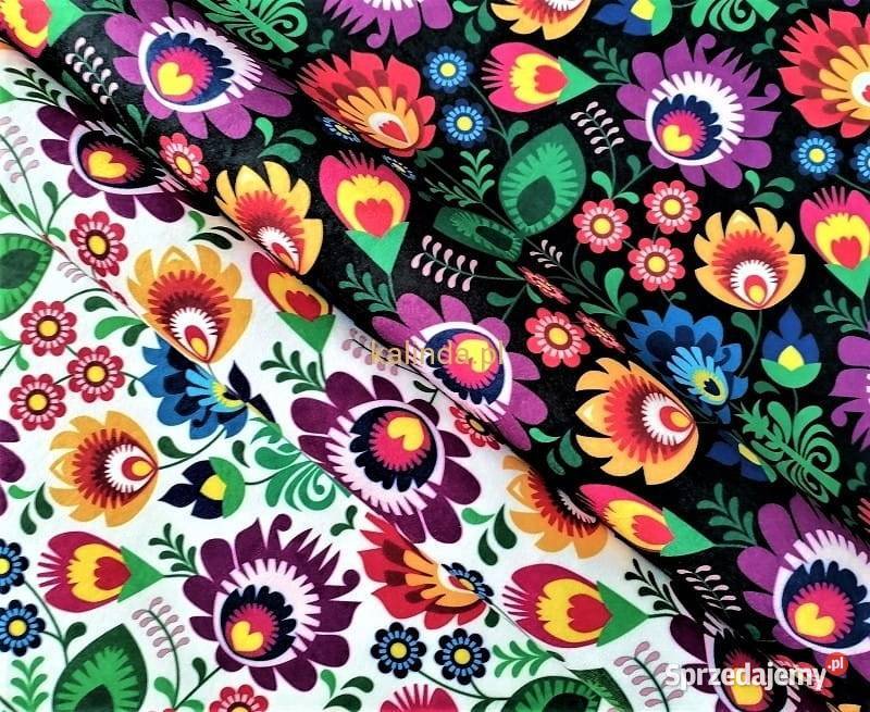 Folklor Welur tkanina tapicerska dekoracyjna małopolskie Zakopane sprzedam