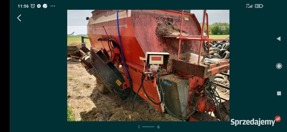 Paszowóz wóz paszowy kuhn euromix II 1460 Pogorzela