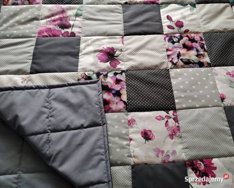 Narzuta patchwork 150205 Malowane kwiaty Pościel i koce Olsztyn
