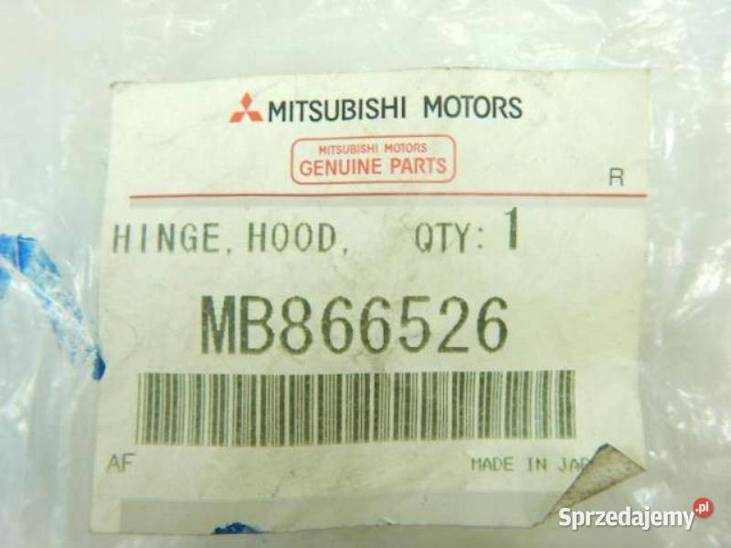 ZAWIAS MASKI PRAWY MITSUBISHI LANCER 9293 zASO osobowe