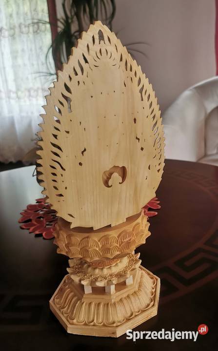 Figurka Statua Ręcznie rzeźbiona drewniana śląskie Lędziny