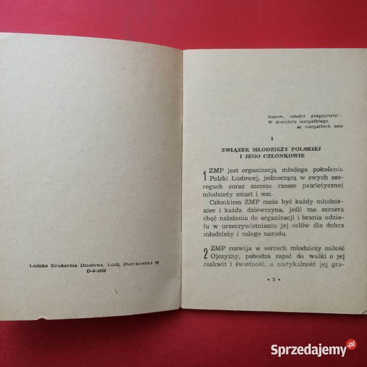 1397 Statut Związku Młodzieży Polskiej