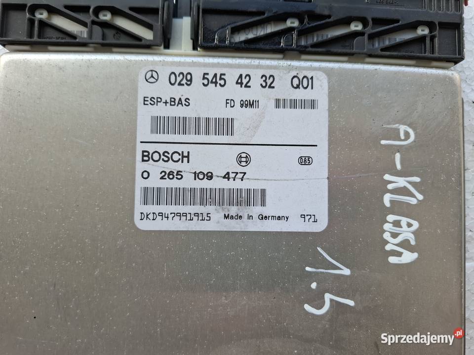 Sterownik Moduł ESP Mercedes AKlasa W168 Wisznice sprzedam