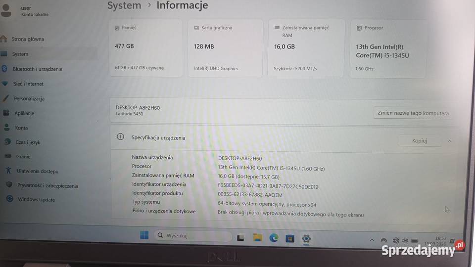 Laptop DELL Latitude 3450