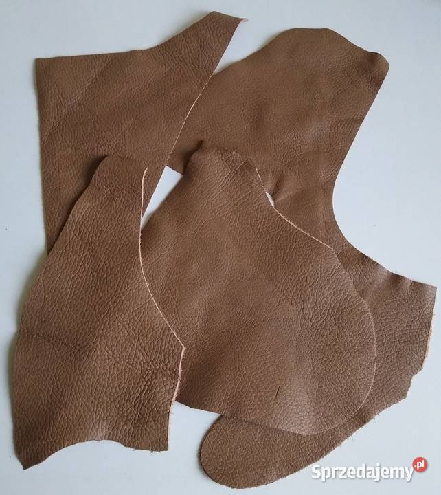 Skóra 130 g Licowa Włoska średnie i małe kawałki Rękodzieło Gdańsk sprzedam