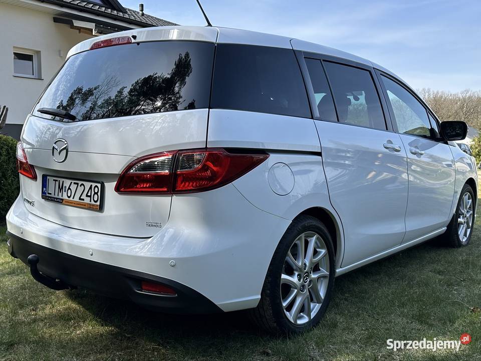 Mazda 5 16 piękna biała alufelgi hak 7 osobowa Rok produkcji 2013 Bródek