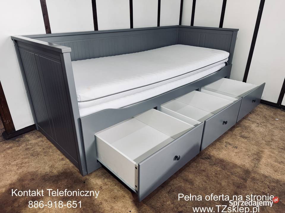 IKEA HEMNES Łóżko Leżanka z 3 szufladami 2 śląskie Rybnik sprzedam