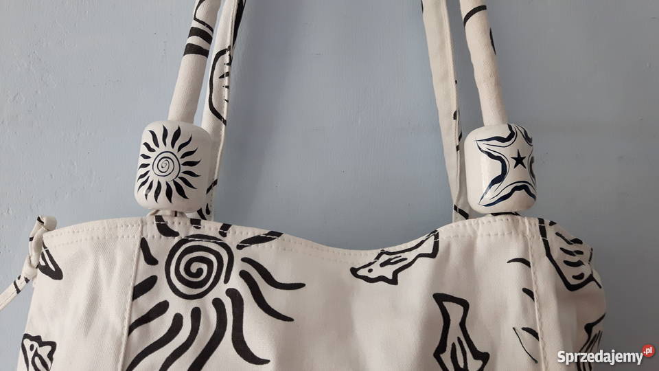 Mocna Torba na plaże i na co dzień czarny śląskie Katowice