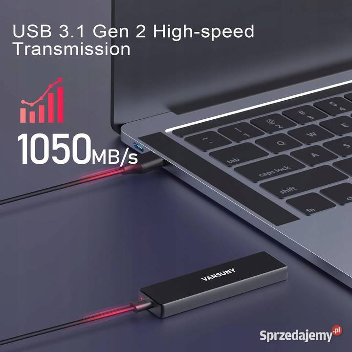 Dysk twardy zewnętrzny Vansuny SSD 1 TB prędkość Myszyniec