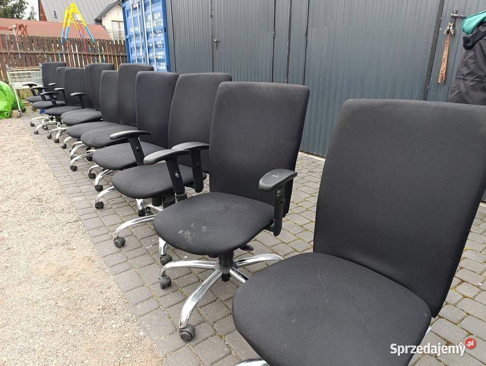 krzesła obrotowe fotel biurowy biurowe czarne Kraków sprzedam
