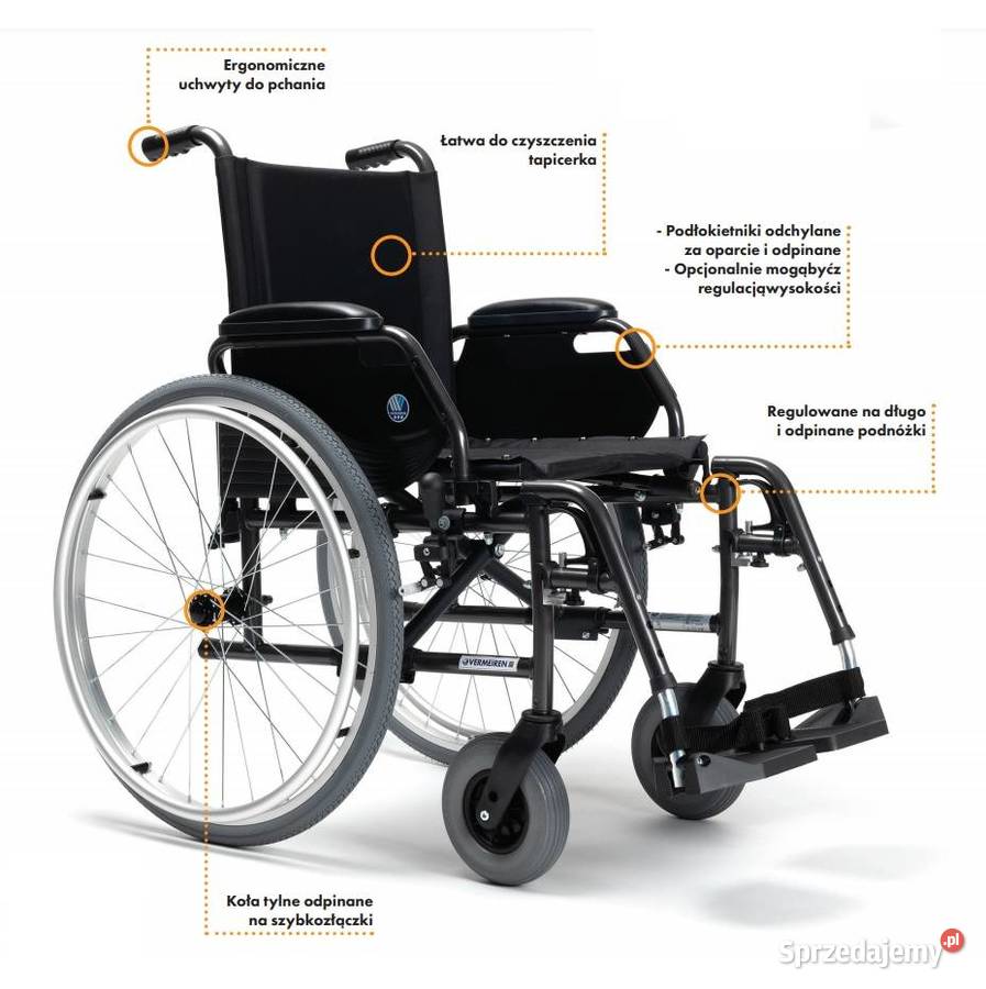 WÓZEK INWALIDZKI VEIMEIREN PRAKTYCZNIE NOWY 490 Warszawa