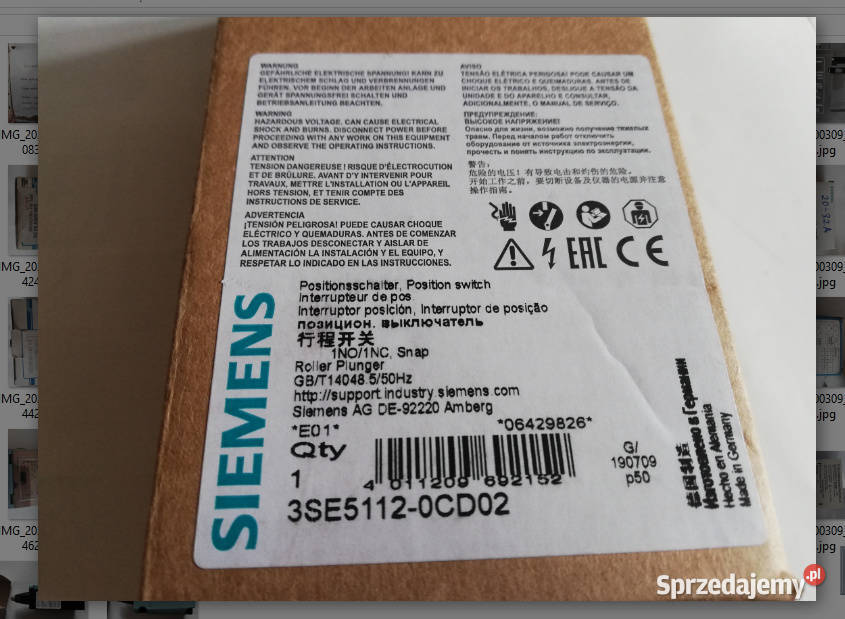 3SE51120CD02 SIEMENS rolka stalowa 13mm NO NC Dąbrowa Górnicza