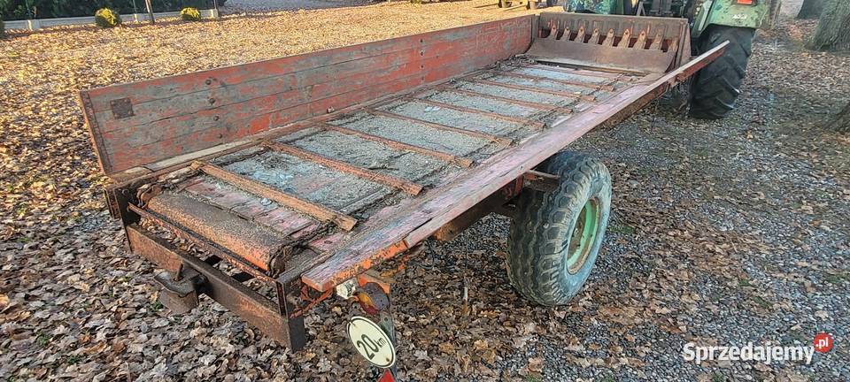 Przyczepa 1osiowa nieuszkodzony Huta Szklana sprzedam