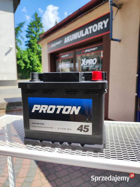 Akumulator PROTON 45Ah 350A PRAWY PLUS ŁÓDŹ Łódź