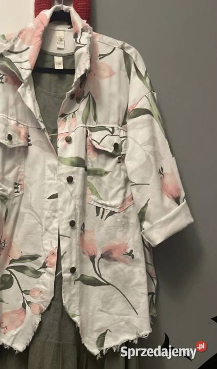 Katana kurtka koszulowanarzutka włoska rosa99 Rozmiar uniwersalny