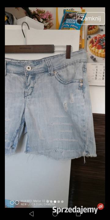 Spodenki z przetarciami Dżins  Odzież damska Moszczenica