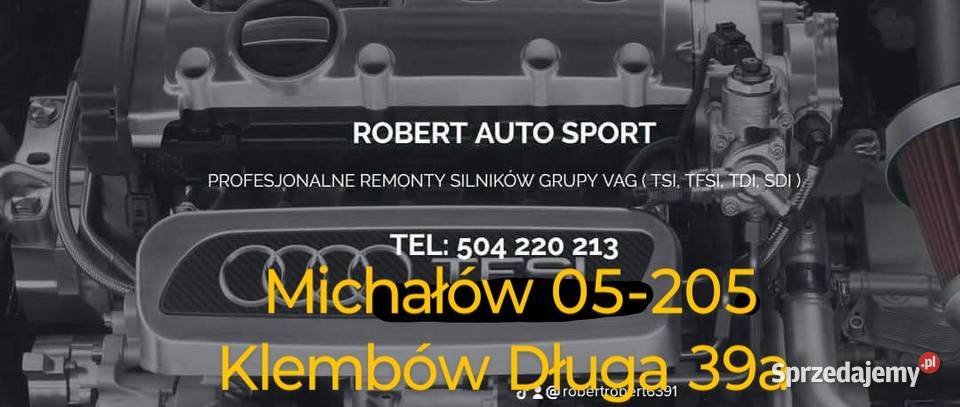 Remont silnika TSI i TFSi mazowieckie Michałów