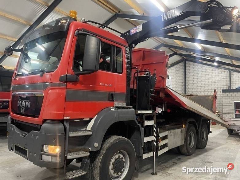 Wywrotka 6x6 wywrotka bordmatic z dzwigiem Man mazowieckie Warszawa
