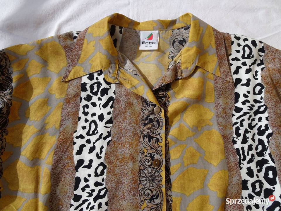 CA ECCO koszula Vintage wiskoza 44 46 48 Bluzki i koszule Nowy Sącz