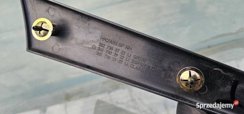 Listwa dekor drzwi lewy tył mercedes w202 sport