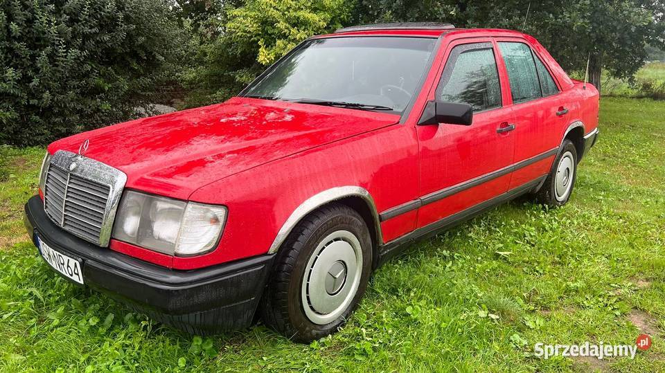 Mercedes W124 250d Zarejestrowany czerwony Jawor