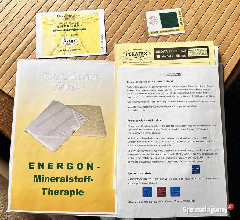 Materac terapeutyczny nagnetyczny z jonami 83cm Lucynów sprzedam