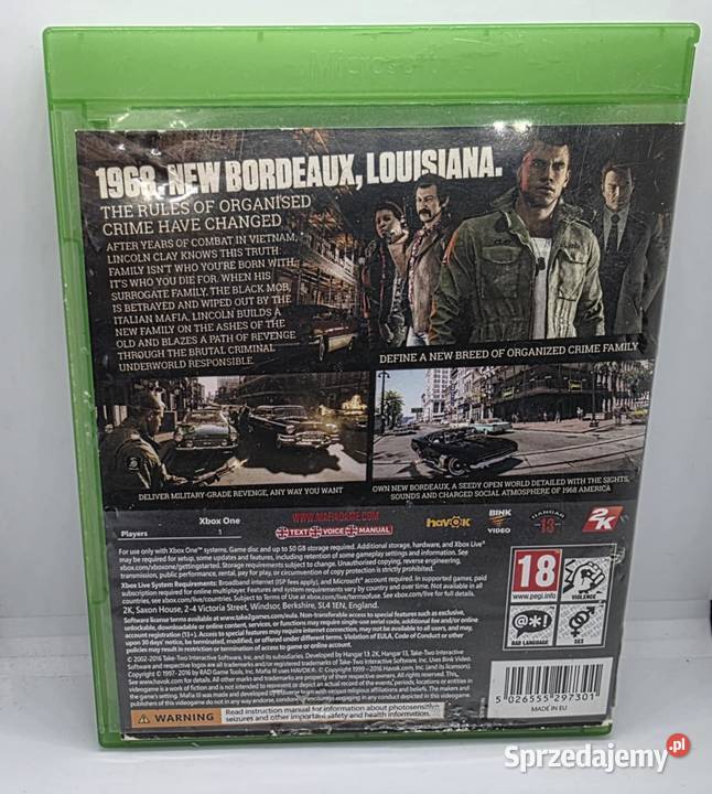Gra Mafia III Xbox One Gry na konsole Gry komputerowe i konsolowe Elbląg
