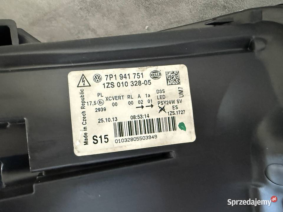 VW TOUAREG II 7P LIFT LAMPA LEWY PRZÓD LEWA Lampy przednie Wijewo