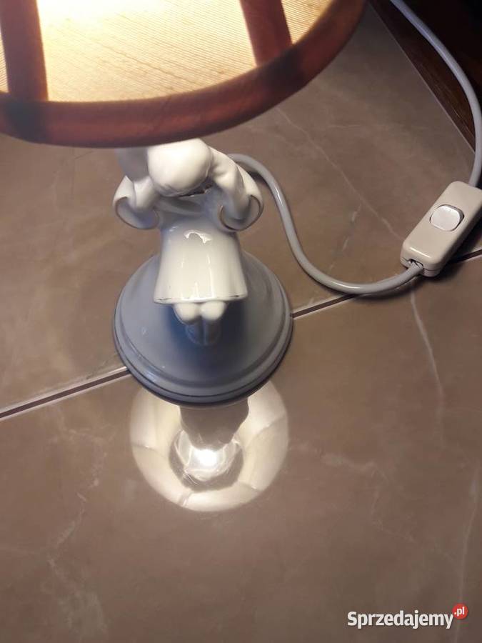 Ćmielów lampka porcelanowa róg obfitości Józef Janów Lubelski