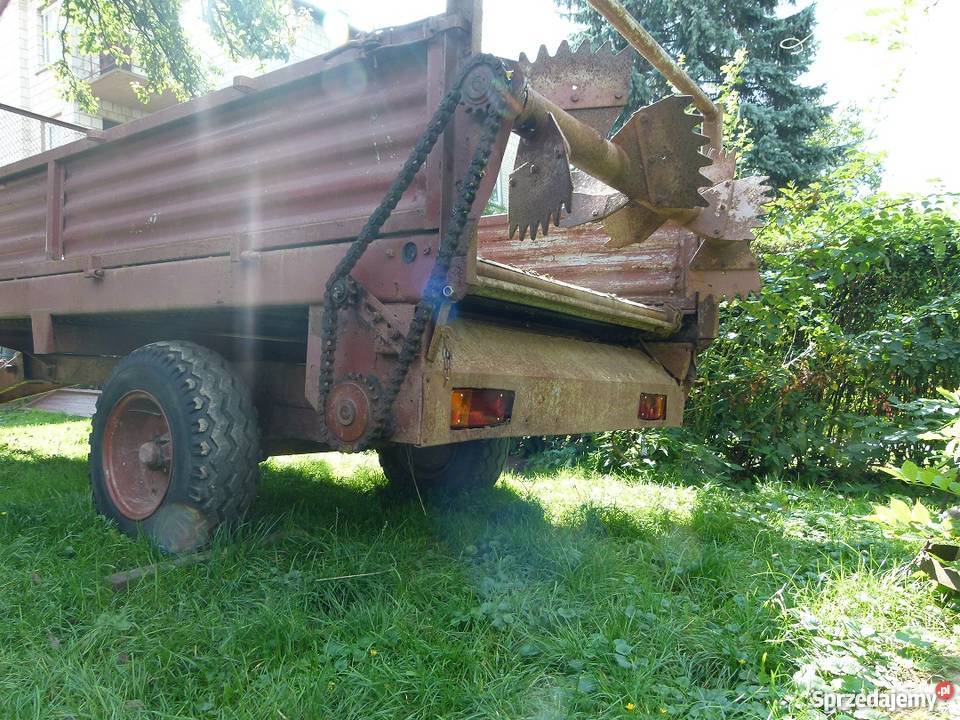 Rozrzutnik obornika 1 osiowy 35t przyczepa nieuszkodzony Łańcut