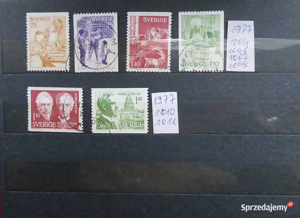 Szwecja fragment rocznika 1977 kasowane Warszawa sprzedam