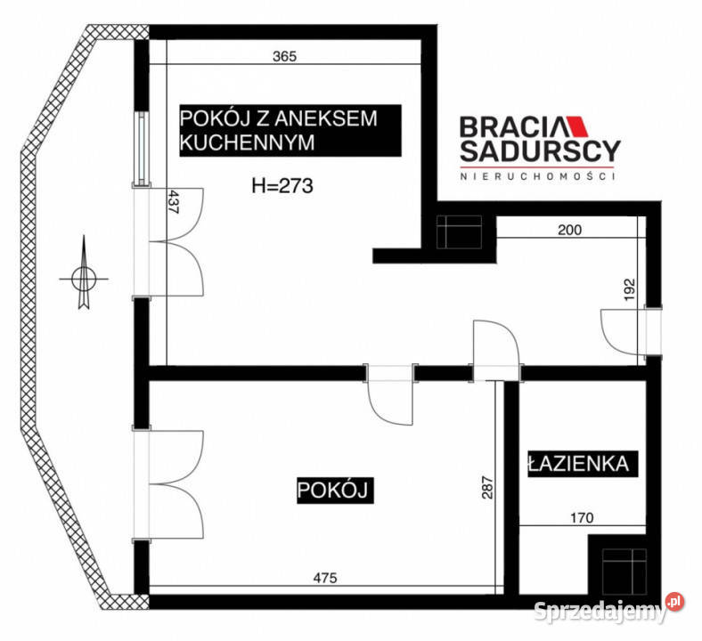 Mieszkanie 40 metrów 2pok Kraków Naukowców Liczba pokoi 2 Sprzedaż