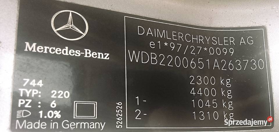 MercedesBenz Klasa S W220 Dębica sprzedam
