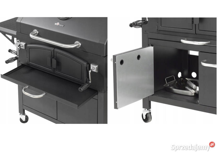 DUŻY SOLIDNY GRILL WĘGLOWY z 2 komorami el fuego Warszawa