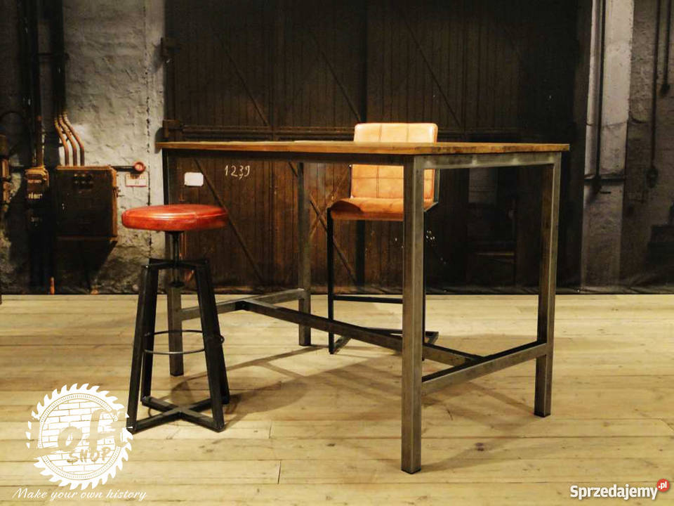 Stół barowy stół loftowy industrialny ONE SHOT 110cm dolnośląskie sprzedam