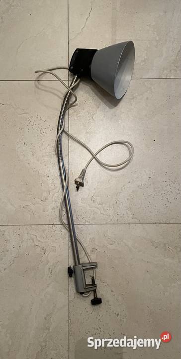 Stara lampa garażowa biurkowa PRL Łódź