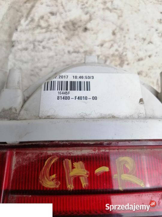 Toyota CHR CHR lampa przeciwmgielna tył