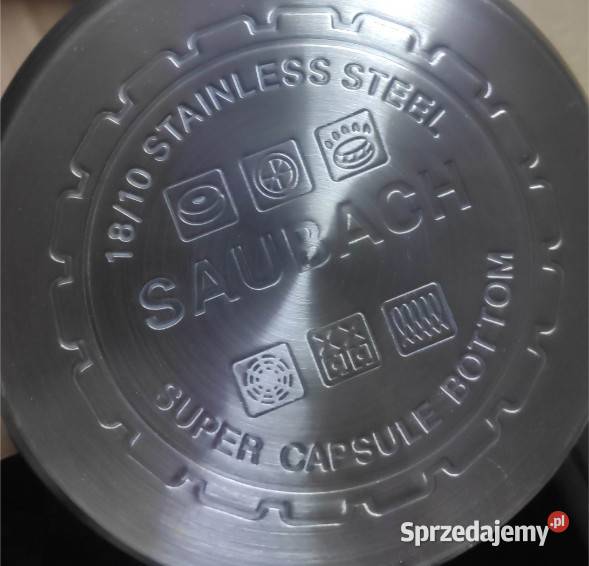 Garnki Saubach zestaw miedziane uchwyty 12 el Łódź