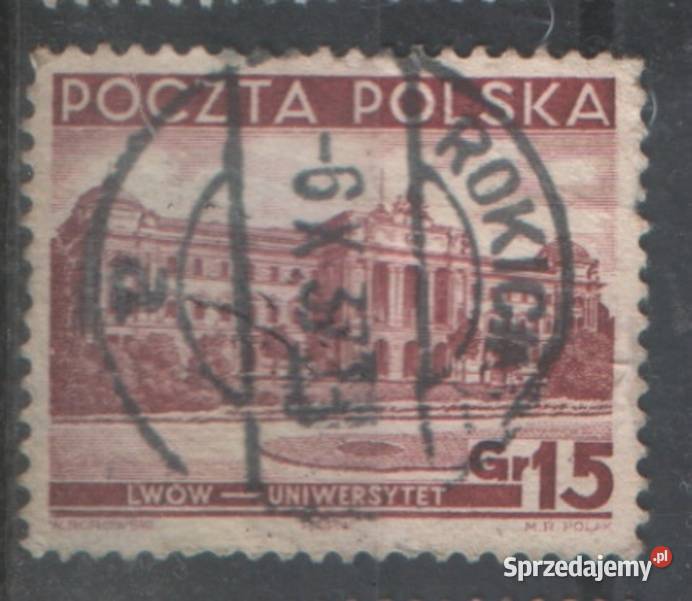 Zn PMW 296 kas 1937 Rokocin Filatelistyka Gliwice