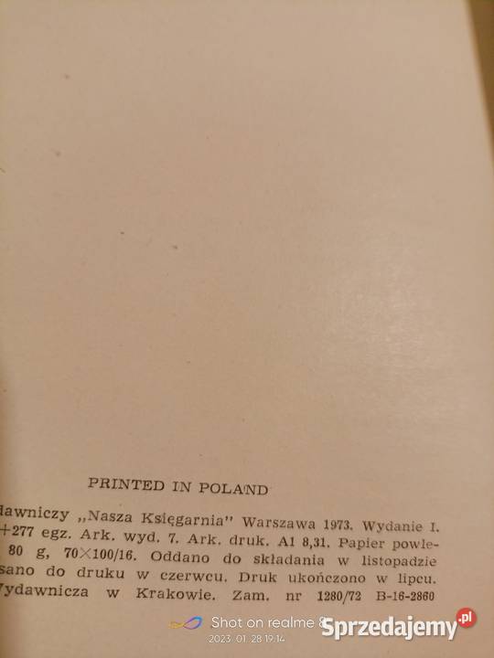 Kaczka krzyżówka Sokołowski książki Warszawa Rok wydania 1973