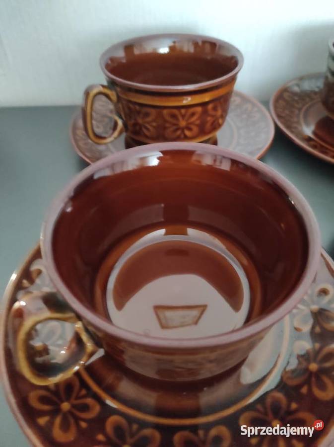 Filiżanki spodki fason Werina porcelit Pruszków Białystok