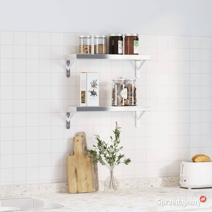 Wsporniki do półek 4 15x25x115 srebrna stal Warszawa sprzedam