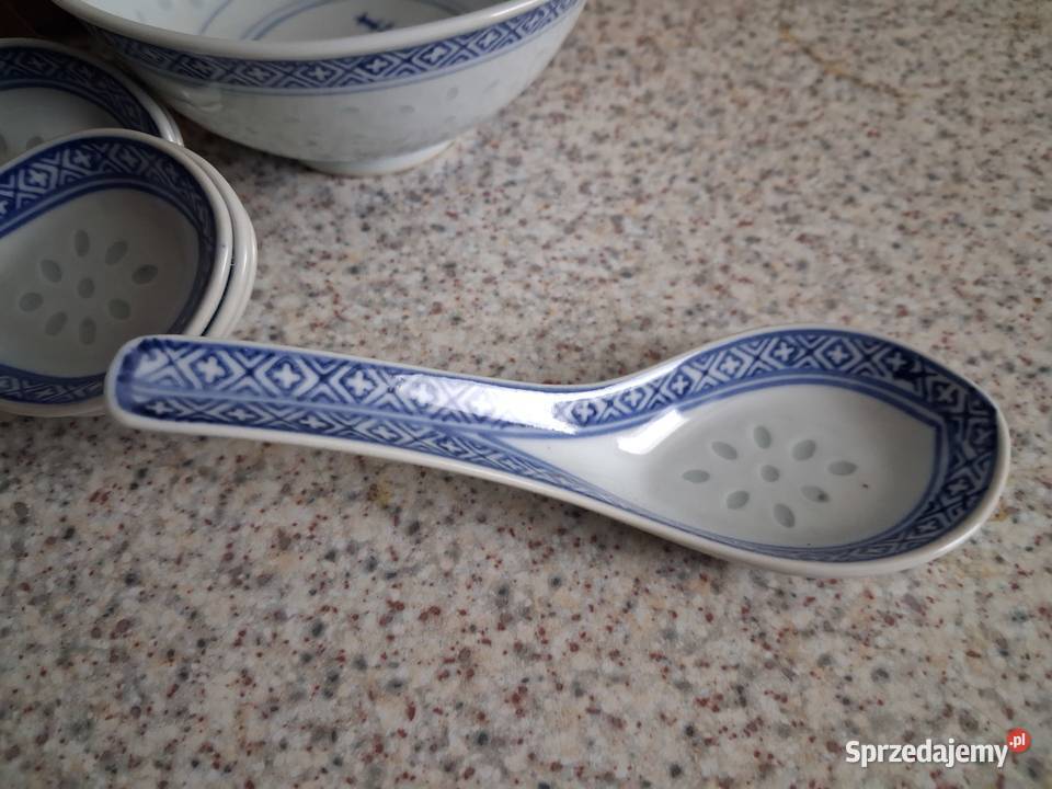 Miseczki i łyżeczki chińskie zestaw Warszawa sprzedam