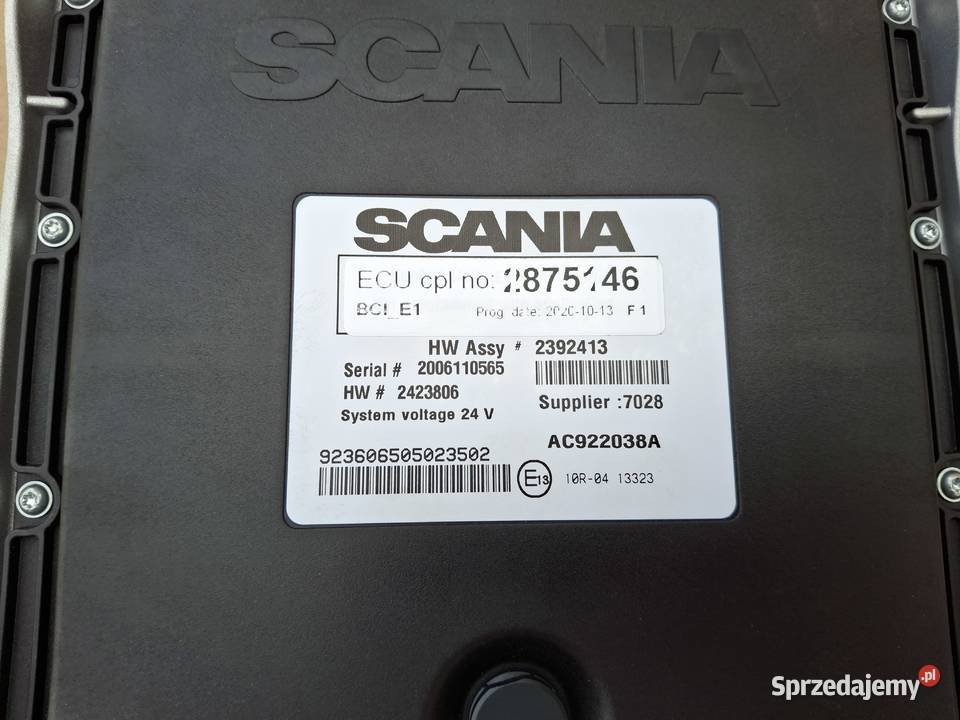 SCANIA R S STEROWNIK KOMPUTER BCI KASETA NOWY lubuskie Bieleń