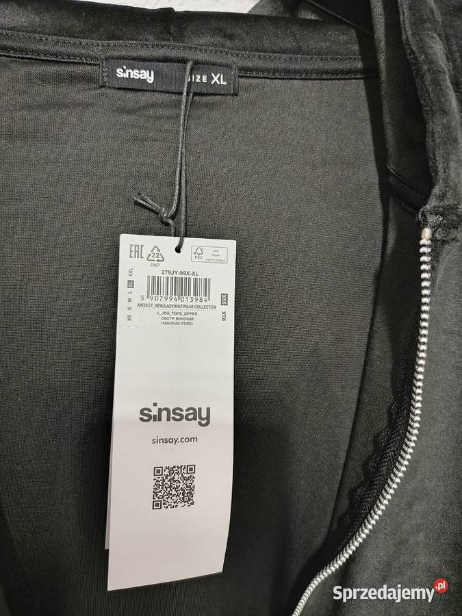 Sinsay bluza nowa czarna rXL42
