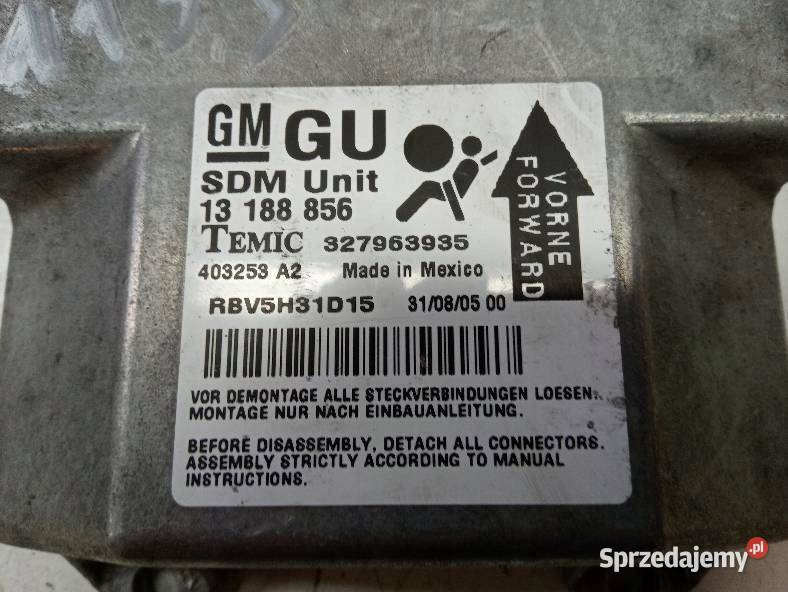SENSOR AIRBAG 13188856 Opel Zafira II 2005