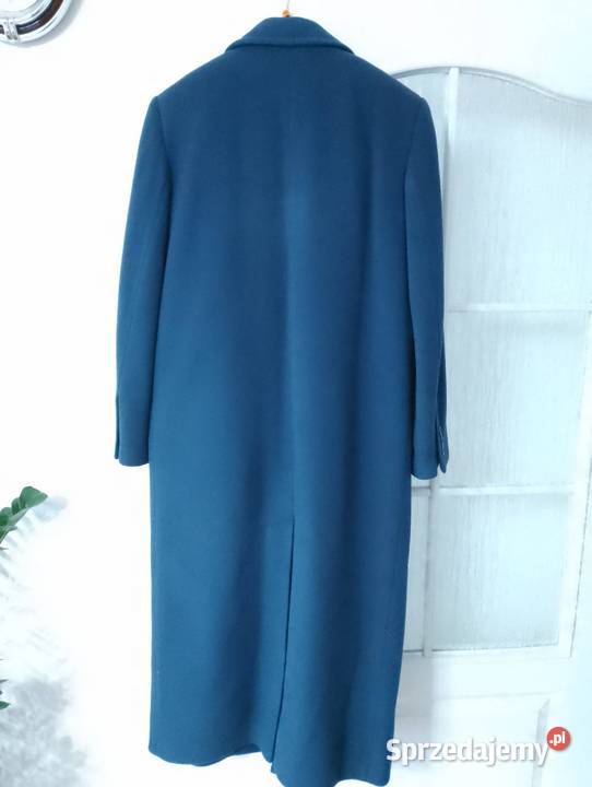Długi granatowy płaszcz jesieńzima Zimowa  Wrocław